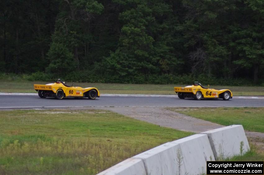 Matt Gray ahead of Tim Gray's Spec Racer Ford