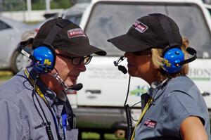 Kirk Ready and Lisa Simoni before the start