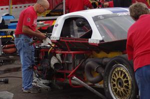 Cliff Ebben tries to decide if his Ford Mustang can be pieced back together