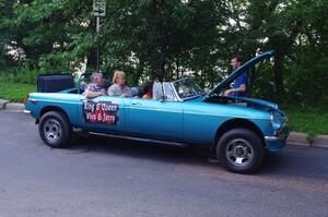 ArtCar 2 - Stretch MGB with rumble seat... dead by the side of the road