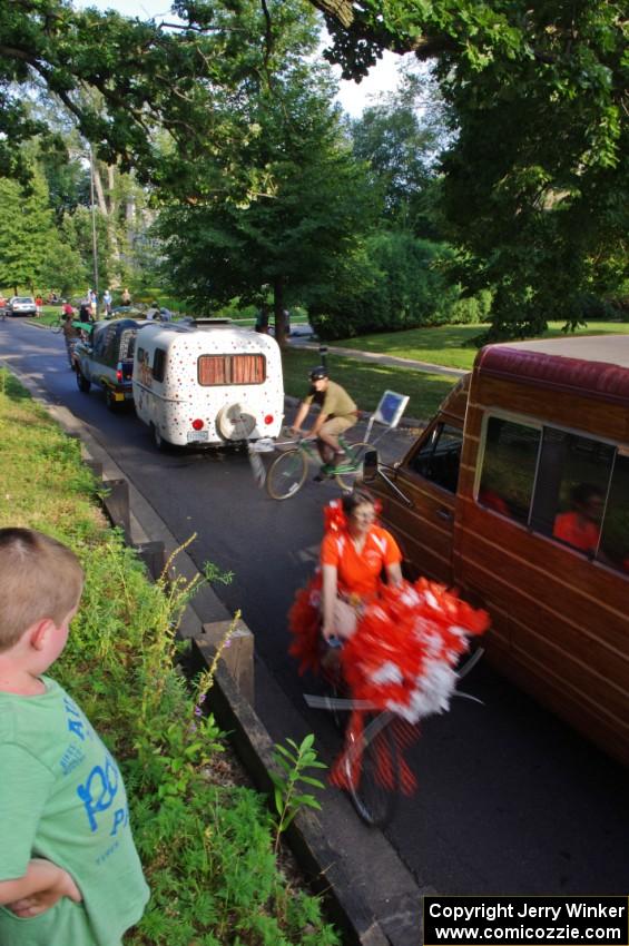 ArtCar 32 - ??? Pickup with camping trailer, ArtCar 33 - ??? and ArtBikes