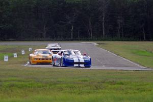 Daniel Ramoutarsingh's Jaguar XKR, David Jans' Ford Mustang and Bob Stretch's Chevy Camaro