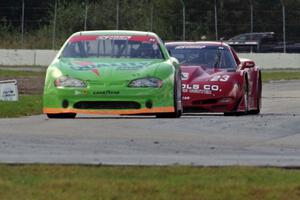 Bill Prietzel's Chevy Monte Carlo and Amy Ruman's Chevy Corvette