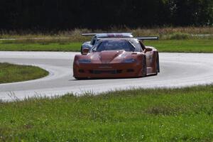 Doug Harrington's Chevy Corvette and Cliff Ebben's Ford Mustang