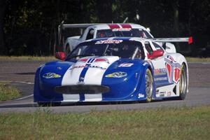 Daniel Ramoutarsingh's Jaguar XKR and Cliff Ebben's Ford Mustang