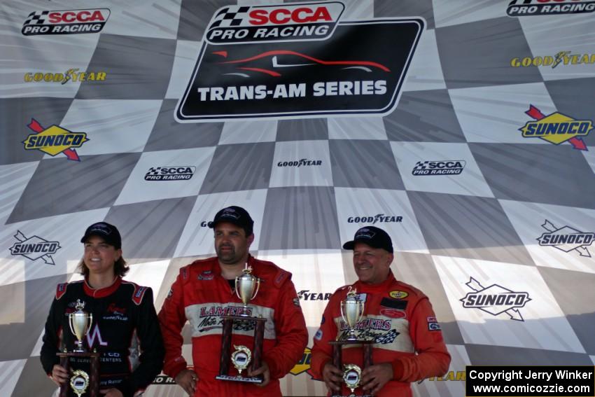 TA1 podium: L to R) Amy Ruman, Tony Ave and Cliff Ebben