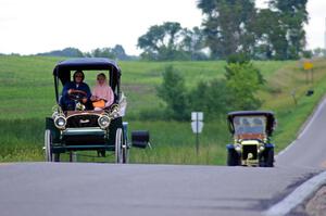 John Bowman's 1905 Franklin and Timothy Kelly's 1907 Ford