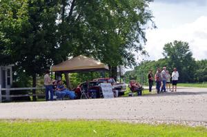 Fans watching along the route