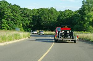 Phillip Johnson's 1904 Olds on the trailer back home