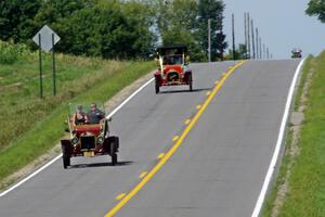 Ricki & John Bajari's 1910 Maxwell and Walter Burton's 1910 Buick