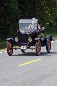 A 1920 Ford Model T out cruising, but not part of the tour.