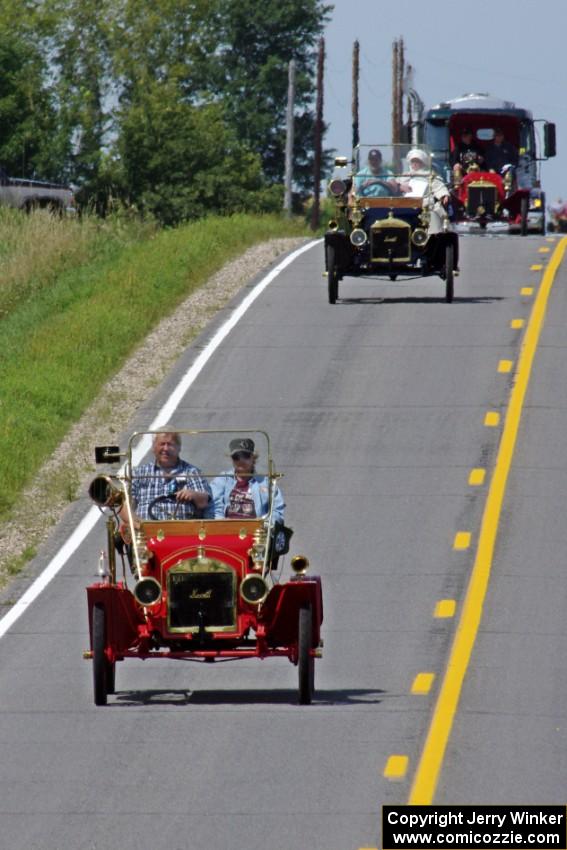 Tim Simonsma's 1911 Maxwell, and Dave Dunlavy's 1908 Ford