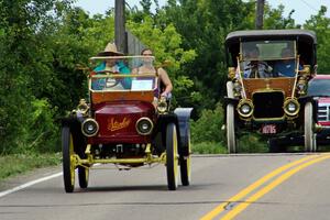 Gene Grengs' 1910 Stanley Steamer and Conrad Fletcher's 1907 Stevens Duryea