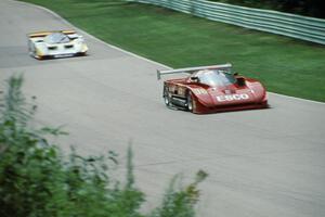 Frank Jellinek / John Grooms Argo JM-19/Mazda (Lights) and John Paul, Jr.'s Nissan GTP ZX-T
