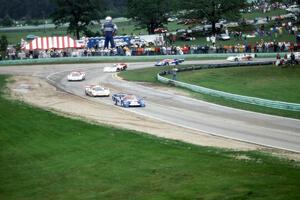 The field at turn 5 on lap one