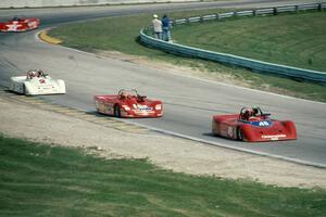 Steve Knapp's Swift DB-5 ahead of Bob Thomas' Lola BHP92, Ken Kroeger's Swift DB-5 and Mike Borkowski's Shannon 92PS