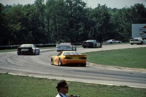 David Crabtree's Pontiac Firebird (GTS) followed by the GTO class battle: Hoerr, Dingman, Danielson and Lindley