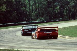 Paul Gentilozzi's Olds Cutlass (GTS) leads Steve Millen's Nissan 300ZX (GTS)
