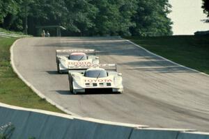 Juan-Manuel Fangio II Eagle Mk. III/Toyota and Oscar Larrauri / "John Winter" Porsche 962C