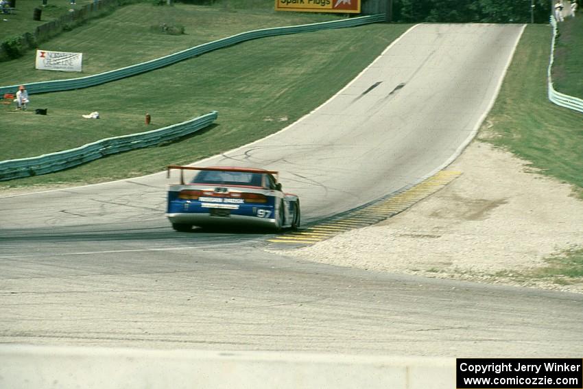 Butch Leitzinger's Nissan 240SX (GTU) comes out of corner 5