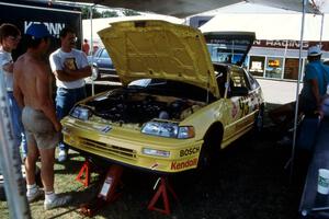 Todd Freeman / Jon Klapperick Honda CRX Si in the paddock