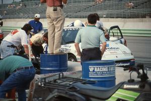 Keith Mitchell / Kris Skavnes Saturn SC in the pits