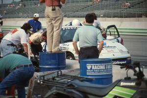 Keith Mitchell / Kris Skavnes Saturn SC in the pits