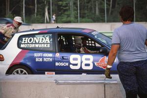 Scott Kronn is ready for his stint in the #98 Honda Civic Si