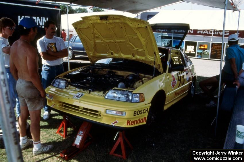 Todd Freeman / Jon Klapperick Honda CRX Si in the paddock