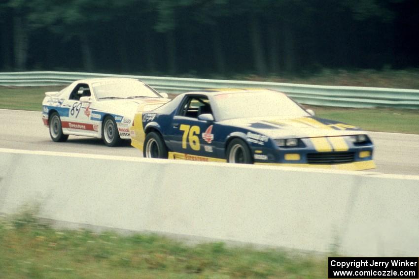 Bill Miller / Jack Ries Chevy Camaro and Richard Guider / David Lapham Mazda RX-7 Turbo