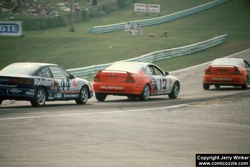 Bob Lape / Ken Parschauer and Peter Schwartzott / Randy Pobst Honda Prelude Sis and Dave Rosenblum / Robbie Buhl Saturn SC