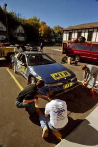 Steve Gingras / Bill Westrick Eagle Talon gets aligned before the event.