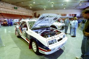 Garen Shrader / Doc Shrader Ford Sierra Cosworth at parc expose inside Dee Stadium.