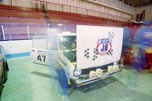 J.B. Niday / Lea Hoffa Ford Fiesta at parc expose inside Dee Stadium.