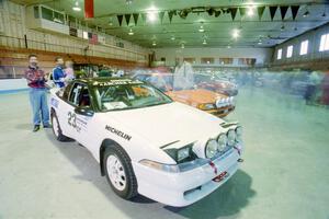 Chris Czyzio / Eric Carlson Mitsubishi Eclipse GSX at parc expose inside Dee Stadium.