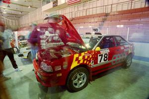 John Rek / Steve Rourke Audi S2 Quattro at parc expose inside Dee Stadium.