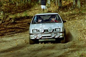 Henry Krolikowski / Cindy Krolikowski Dodge Shadow near the flying finish of SS1, Beacon Hill.