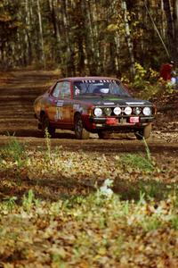 Scott Harvey, Jr. / David Watts Dodge Colt near the flying finish of SS1, Beacon Hill.