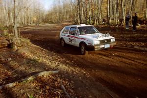 Bob Nielsen / Brett Corneliusen VW GTI near the flying finish of SS1, Beacon Hill.