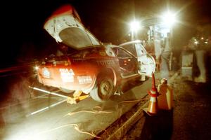 Ralph Kosmides / Joe Noyes Toyota Supra Turbo at the second Kenton service.