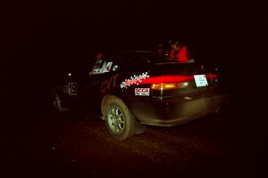 Jay Kowalik / Mike Dunn Honda Civic CVT prepares to leave the start of SS5, Passmore Lake.