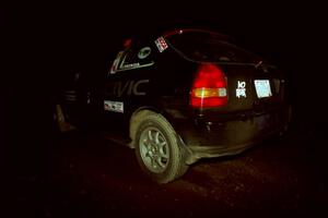 Bryan Hourt / Pete Cardimen Honda Civic prepares to leave the start of SS5, Passmore Lake.