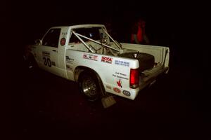 John Daubenmier / Stan Rosen Chevy S-10 leaves the start of SS5, Passmore Lake.