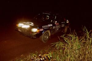 Mark Utecht / Brenda Corneliusen Dodge Omni GLH-Turbo at speed on SS8, Bob Lake II.