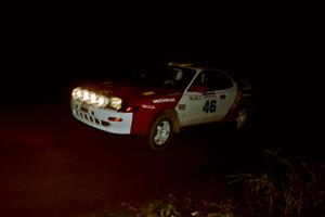 Miroslaw Babinski / Piotr Modrzejewski Toyota Celica All-Trac at speed on SS8, Bob Lake II.