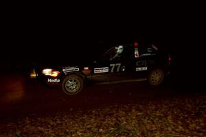 Bryan Hourt / Pete Cardimen Honda Civic comes into the flying finish of SS10, Fuller Lake.