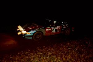 Darek Bosek / Kazimierz Pudelek Eagle Talon comes into the flying finish of SS10, Fuller Lake.