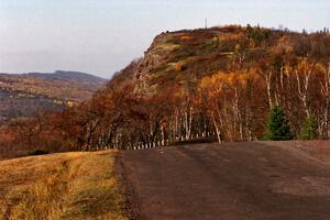 View of the granite face at the top of Brockway Mountain.