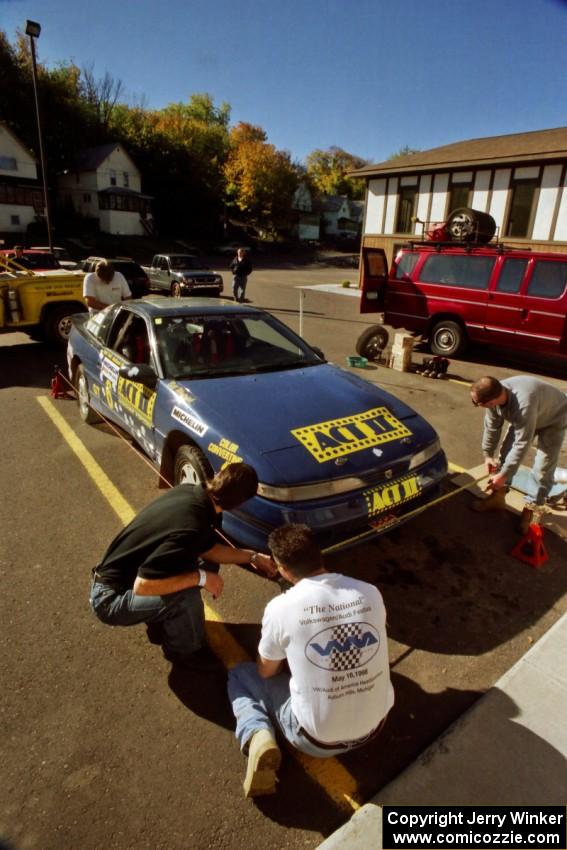 Steve Gingras / Bill Westrick Eagle Talon gets aligned before the event.