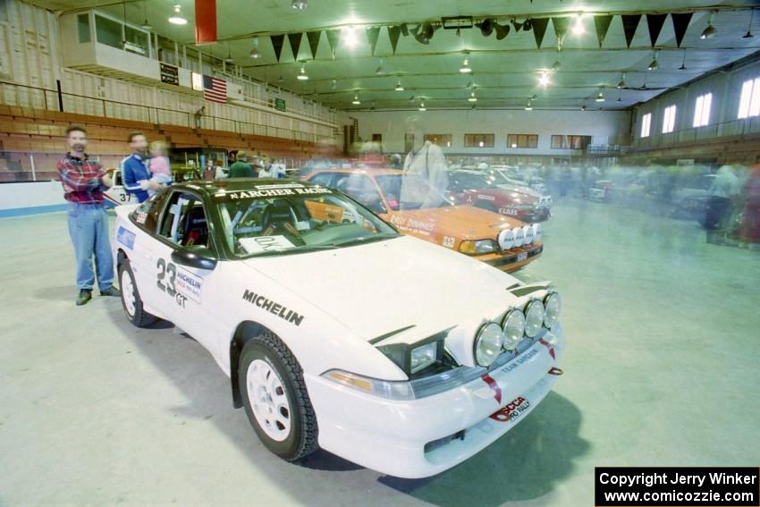 Chris Czyzio / Eric Carlson Mitsubishi Eclipse GSX at parc expose inside Dee Stadium.